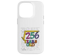16 cumpleaños Amante de Las matemáticas raíz Cuadrada de 256 16 años Carcasa para iPhone 14 Pro