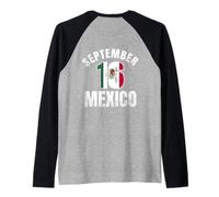 16 de septiembre Día de la Independencia de México Viva México Pride Camiseta Manga Raglan