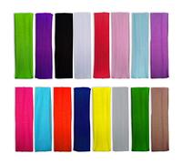 16 diademas deportivas para el sudor, elásticas, antideslizantes, coloridas, para correr, ciclismo, yoga, tenis