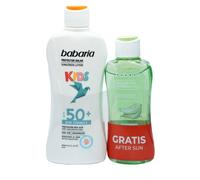Babaria Leche Protectora Infantil SPF50+ // Precio, Comprar n/a 200 ml + Bálsamo After Sun Aloe Vera Efecto Hielo