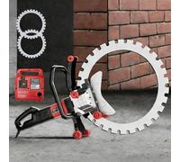 16" Electric Wall Cutter, 8900W Concrete Electric Circular Saw, 3000RPM Speed, 11.8" Cutting Depth, With 2 Saw Blades And Dust Suppression System, High Strength Diamond Cutter Head, for Cutting