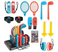 16 en 1 Nintendo Switch Accesorios 2024, Kit de Accesorios Switch Sports con Organizador para Nintendo Switch Sports, Juegos Deportivos de Accesorios Family Party Pack para Nintendo Switch/Switch OLED