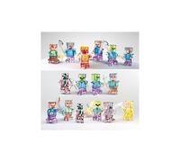 (16 figuras de bloques de cristal) 16 figuras de bloques de cristal, set de mini personajes de Minecraft,