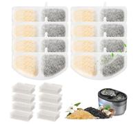16 filtros para fuente de gato 2,5 L (8 filtros + 8 de espuma), compatibles con fuente Oneisall, repuestos para bebedero de gatos