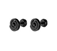 16 G Pendientes de vara en forma de remolino en espiral para hombre y mujer Punk Geométrico de acero quirúrgico cartílago Tragus perforando hipoalergénico orejas sensibles regalo, Acero inoxidable
