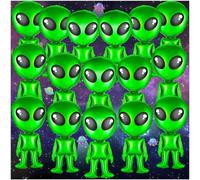 16 globos de alienígena, 32 pulgadas, globos inflables de alienígena verde divertido para fiesta de alienígena, Halloween, Navidad, decoración de cumpleaños