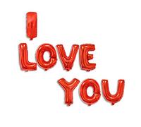 16" Happy Birthday/I Love You Foil Globos Banner, Letras Globo para Fiesta de cumpleaños decoración de Pared