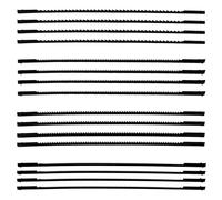 16 Hojas de Sierra de Marquetería 10/15/18/24 Dientes Cuchilla de Sierra de Mesa para Serrar Madera Plástico Espuma Metal Blando - 132 mm