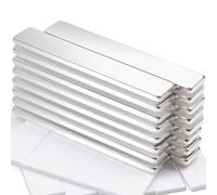 16 imanes de neodimio extrafuertes grandes, 60 x 10 x 3 mm, imanes rectangulares, imanes fuertes para tablero magnético, imanes de nevera, imanes de tierras raras para armario de cocina