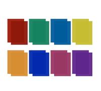 16 láminas de plástico de color transparente, filtro de gel, película correctora de color, para estudio fotográfico, decoración de fiestas (29,7 x 21 cm)
