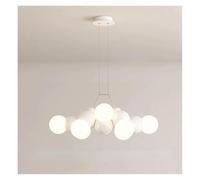 16-Light Bubble Globe Chandelier, Globe Chandelier Light Fixture, Pendant Light Fixture with Milky White Glass Small Balls for Bedroom Dining Room Living Room,Pendant Ceiling Light
