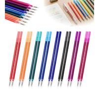 16 minas de recambio borrables de colores, compatibles con Legami, Recambio Boli Borrable, punta 0,7 mm, tinta termoborrable, recambios para escritura fluida y creativa en escuela y oficina