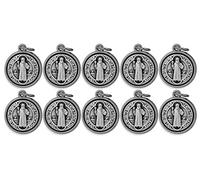 16 mm San Benito medalla con pulido borde - Pack de 10