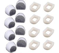 16 Pack Foam Prefilters And Carbon Filter Compatible with Petsafe Drinkwell Fountain Inox 360 Avalon