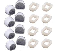16 Pack Foam Prefilters And Carbon Filter Compatible with Petsafe Drinkwell Fountain Inox 360 Avalon - XC