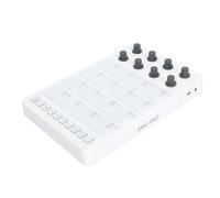 16 Pads de Batería RGB, 8 Perillas Giratorias, Controlador MIDI Inalámbrico, Máquina USB Beat Maker para Producción Musical, Puerto de Salida MIDI de 5 Mm, Batería de Litio de
