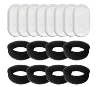 16 paquetes de filtros for fuente de agua for gatos, filtros de repuesto for fuente de agua for mascotas, 8 filtros de carbón activado y 8 esponjas de espuma for fuente de acero inoxidable for gatos d