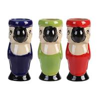 (16€/PC) Tiki mug Tazas Set of 3 loro Copa de cóctel Tiki Bar Vasos para Cocktails, Tazas Tropicales Premium Bebidas para Fiesta Exótica 3 piezas/juego, caja de regalo Tiki cerámica Vaso Copa Cóctel