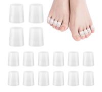 16 Pcs Protectores Dedos Pies, Protector dedos pies Silicona, Protector de dedo del pie de gel, Protectores de dedos del Para Prevenir Ampollas, Callos