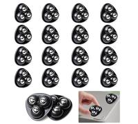16 Pcs Ruedas Adhesivas Giratorias,Mini Ruedas para Electrodomesticos Pequeños Ruedas Silla Oficina Universales Giratorias de 360° para Bricolaje,Cubo de Basura (Negro,Bolas de acer)