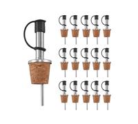 16 Pcs Wine Pourers Wine Cork Pourer Pour Spout for Liquor Bottles Oil Pouring Spout Rubber Wine Bot