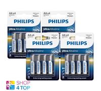 16 PHILIPS Muy Alcalino Aa batteries Mignon Lr6 1.5V blister 4Bl Exp 2031 Nuevo