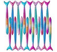 16 pieza Sirena Bolígrafo, Cola de Pescado Bolígrafo, Concha de Color Degradado Se Utiliza, Creativos, para Escribir, Material Escolar, Regalos Festival (de Tinta Negro)