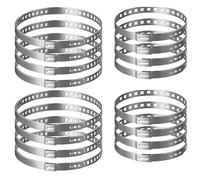 16 Piezas Abrazaderas de Fuelle Universal de Acero Inoxidable Ajustables,para Junta Homocinética CV,Incluye 8 Grandes (50-120mm) y 8 Pequeñas (20-50mm),para Ejes y Mangueras de Automóviles