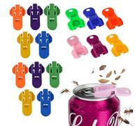 16 Piezas Abrelatas de Plástico Abridor de Latas Manual, Tapón de Seguridad para Bebidas Cerveza de Soda Abrelatas con Anilla para Latas de Bebidas abrelatas para Abrir