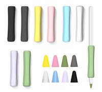 16 Piezas Agarre de Silicona Set con Protector de Plumín,Funda Protectora para Apple Pencil Accesorios,Cubierta Protectora Compatible con Apple Pencil 1.ª y 2.ª Generación(8 Colores)