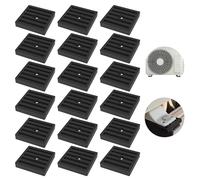 16 Piezas Amortiguadores Goma de Aire Acondicionado, Cojín de Choque para Aire Acondicionado, Amortiguador De Vibraciones Para Aire Acondicionado, para la Unidad Exterior del Aire Acondicionado, Negro