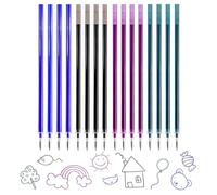 16 Piezas Boligrafo Borrable Recambios, Compatibles con Legami, Punta de 0,7mm, Altura 13cm, Bolígrafo Roller Borrable, Erasable Pen Refill, Recambio Tinta borrable, Tinta Termosensible