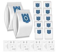 (16 piezas) Bolsas de aspiradora Filtros Airclean para aspiradoras Miele GN Classic C1 Complete, C2, C3, S227 S240, S270, S400, S400i, S600, S2000 S5000 S8000, S2, S5, S8 Series, bolsas Hoover