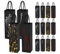 16 Piezas Bolsas De Regalo De Vino Premium, Bolsa De Vino, 35X11X9 CM, Bolsas Para Botellas De Vino, Bolsas De Regalo Para Botellas Para Navidad, Boda, Fiesta