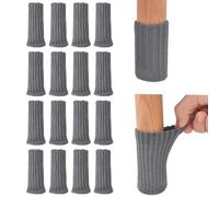 16 Piezas Calcetines para Las Patas de Las sillas, Calcetines de Punto Antideslizantes para Las Patas de los Muebles, Calcetines para Patas de Silla con Almohadillas de Fieltro