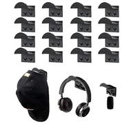 16 Piezas Colgador para Sombreros de Pared,Ganchos de Sombrero,Organizador sin Perforación, Autoadhesivos Montado para Organizadores de Gorra para Colgador Gorras de Béisbol para Armarios Dormitorio