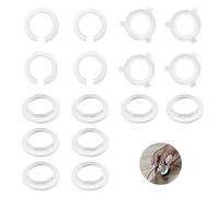 16 Piezas Convertidor de Anillo de Pantalla de E27 a E14 Set, Anillos Adaptadores de Pantalla para Lámparas de Mesa, Convertidor de Anillo de Pantalla para Portalámparas Adaptar Pantallas (29 mm ID)