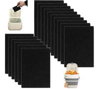 16 piezas de carbón activado, filtro antiolor, filtros de contenedores de compost para Joseph Joseph Papelera Filtro antiolor, filtro de carbón activo para bandejas de compost de cocina sin olor