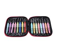 16 piezas de ganchos de ganchillo de varios colores Juego de ganchos de punto ergonómico con manijas de hilo ergonómicas con mango suave para manos artríticas o cualquier dolor de manos
