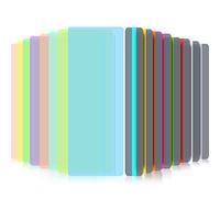 16 Piezas de Lectura Guiada Resaltado Reglas Superposición de Color Reglas de Seguimiento de Lectura para Dislexia, Tdah y para Reducir El Estrés Visual (8 Tamaño Estándar y 8 Tamaño Grande)