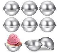 16 Piezas de moldes de jabón para Bombas de baño, moldes para Bombas de baño, moldes de Metal Wady para Bombas de baño para Hacer Bombas de baño DIY para Bombas de baño