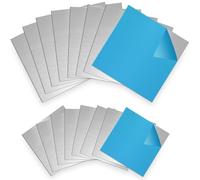 16 Piezas de Planchas de Aluminio, 100*100*1mm, 150*150*0.5mm Planchas Prácticas de Aluminio Plateado con Papel Protector, Rectángulo Térmico para Modelismo, Bricolaje, Planificación de Proyectos