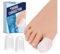 16 piezas de puntera grande suave, protectores de gel para los dedos, protector transpirable para los dedos, protectores de silicona con agujeros, almohadillas para los dedos de los pies para evitar