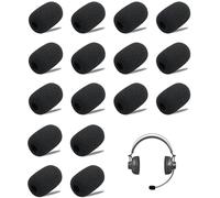 16 piezas de repuesto para micrófono y auriculares de espuma, minimicrófono para aula, interpretación en escenarios y reuniones