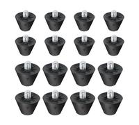 16 Piezas de Tacos de fútbol de Repuesto, Tacos de Nailon, Tacos con Cabeza de Metal, Tacos de fútbol Antideslizantes, 13 mm y 16 mm, Ancho de Tornillo 5 mm.