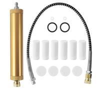 16 Piezas Filtro Aire Compresor Kit, Q35 Separador de Agua y Aceite con Manguera de Alta Presión y Elemento Filtrante, Accesorios Compresor Aire, para Filtrar Agua y Aceite