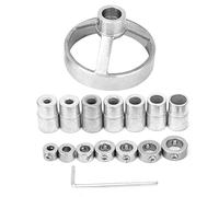 16 Piezas Guía de Taladro Perforadora de Carpintería Accesorio de Perforación Vertical Localizador de Trabajo de Madera Moldeo de Molienda de Forja de Acero Alta Dureza