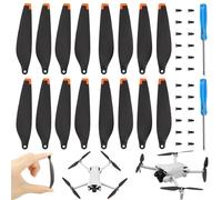 16 Piezas Hélices de Reducción de Ruido Drone Accesorios Hélices de Repuesto Con 2 Destornilladores y 24 Tornillos Compatible Con Los Modelos Mini 3,Mini 3 Pro y Mini 4 Pro