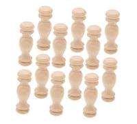 16 Piezas Husillos de Madera Romanos sin Pintar de 6, 1x1, 8x1, 8