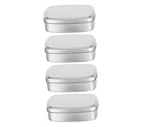 16 Piezas Jabonera Cuadrada Mini Velas Organizador De Estuches De Maquillaje Jabón De Viaje Lata De Crema Latas De Crema Latas De Té Constituir Viajar Puede Aluminio